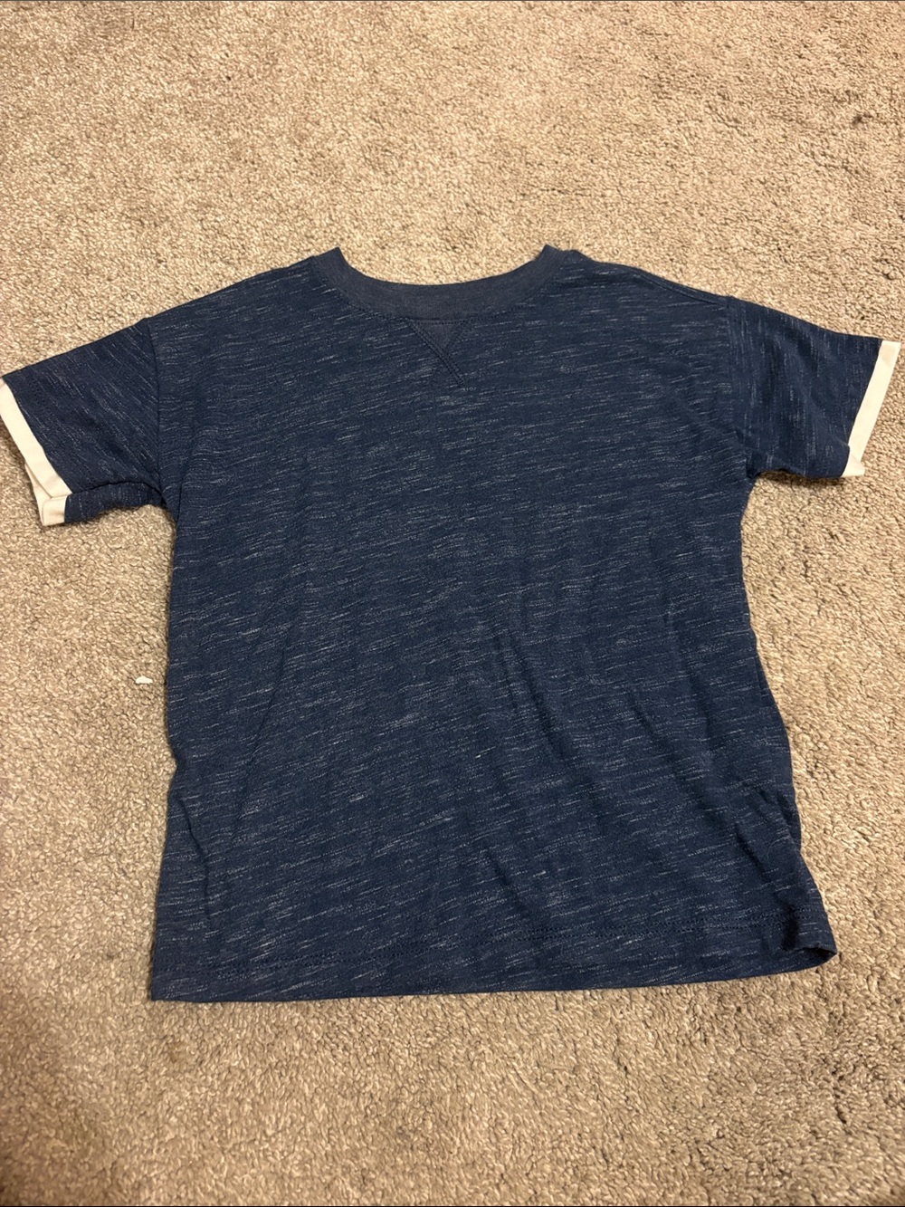 Garanimals Heathered Navy Short Sleeve Tee with Light Fleck